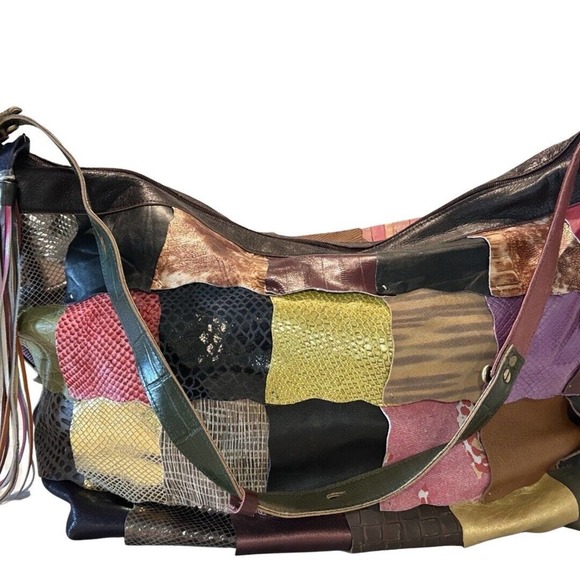 Bebe Patchwork Leather Bag
